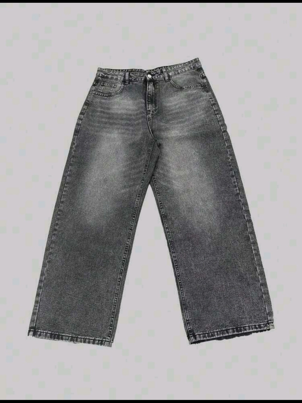 baggy Jeans in Washed Gray